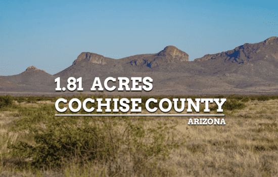 Homesteaders Lot in Cochise County!